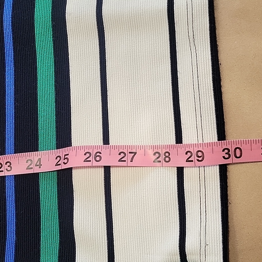 LuLu's Size S White Blue Teal Striped Bodycon Mini Dress - Picture 9 of 11